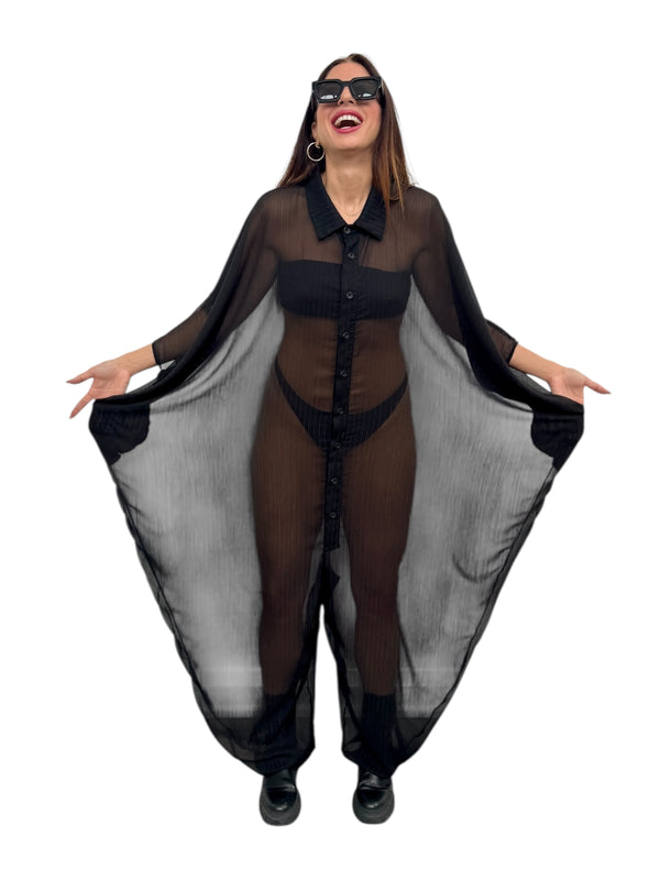 Sheer Pin Stripe