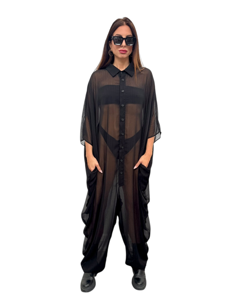 Sheer Pin Stripe